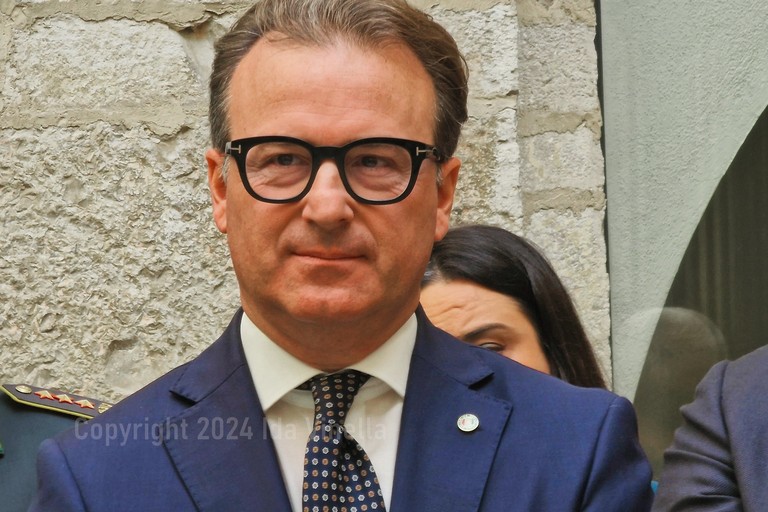 Dario Damiani alla cerimonia di inaugurazione dell'Ufficio Scolastico Provincia Bat a Barletta. <span>Foto Ida Vinella</span>