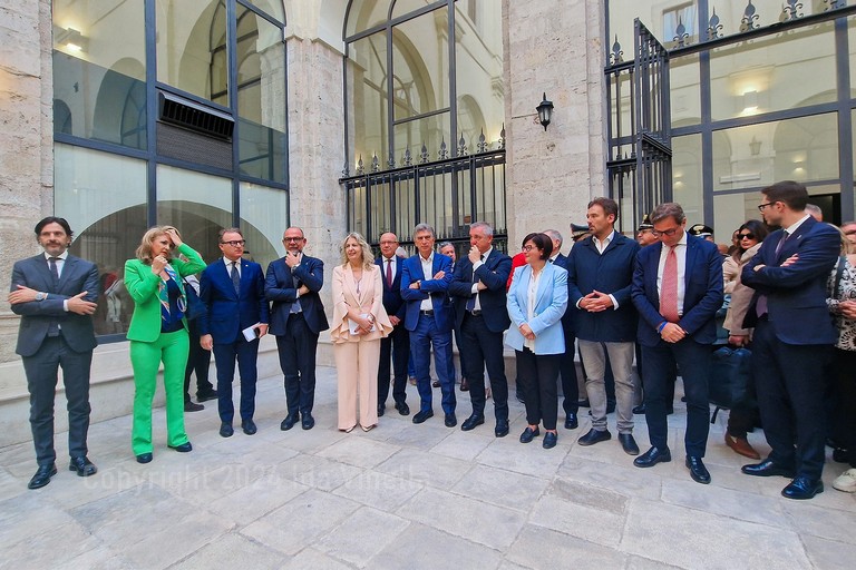 Cerimonia di inaugurazione dell'Ufficio Scolastico Provincia Bat a Barletta. <span>Foto Ida Vinella</span>