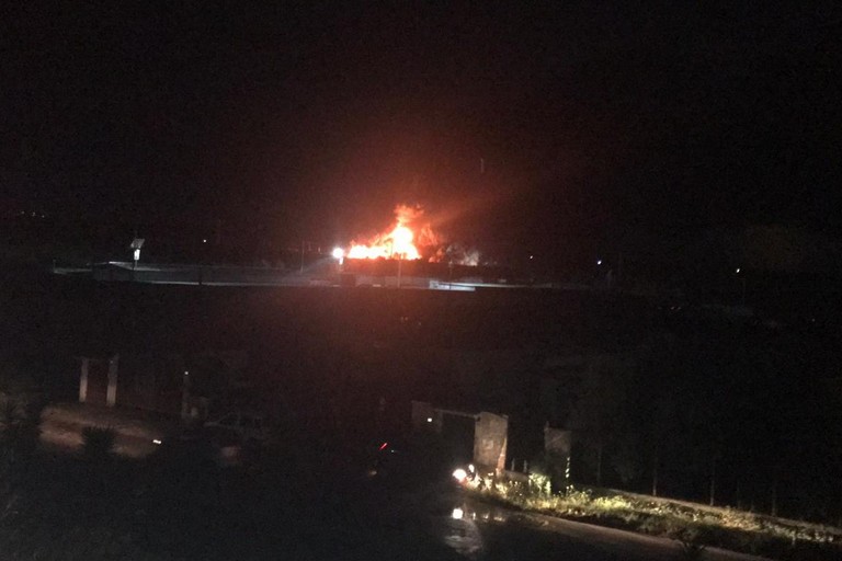 Fiamme in zona Barberini