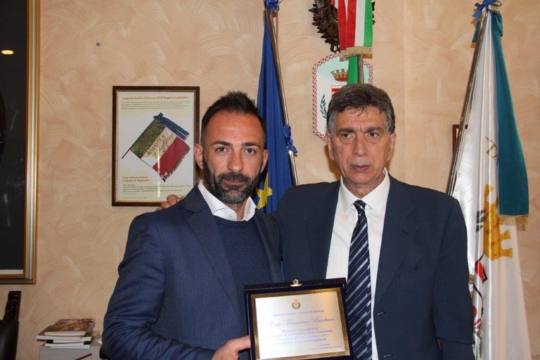 Il sindaco Cannito premia il pizzaiolo barlettano Francesco Barbaro