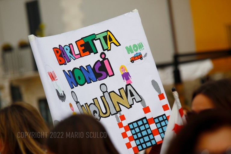 Manifestazione per l'ambiente a Barletta. <span>Foto Mario Sculco</span>