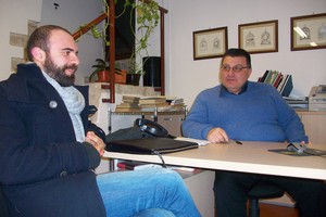 Biblioteca comunale: intervista a Carmine Doronzo ed Emanuele Romallo. <span>Foto Floriana Doronzo</span>