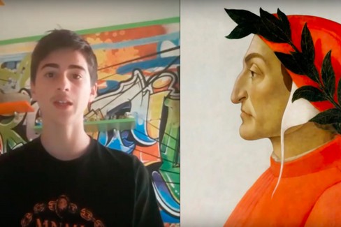  "Dantedì...stanti ma vicini ": un progetto della classe 3H della scuola Baldacchini-Manzoni di Barletta