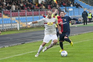 Gubbio-Barletta 0-1, prima vittoria biancorossa