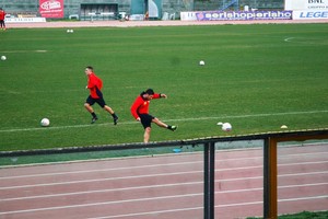 Allenamento del Barletta Calcio, in campo Allegretti