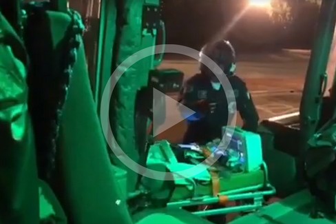 Aeronautica Militare, il video dell'intervento notturno all'ospedale di Barletta