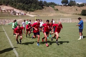 Barletta Calcio, allenamento del 22 luglio a Cascia