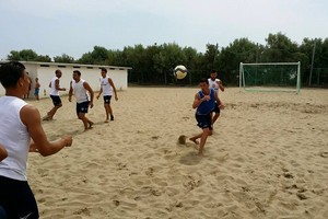 Barletta Beach Soccer, allenamento del 13 giugno 2015. <span>Foto Luca Guerra</span>
