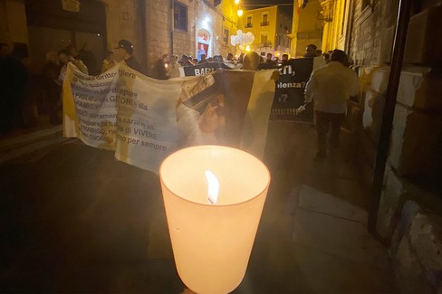 Fiaccolata per Claudio Lasala