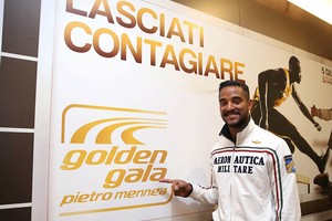 Andrew Howe alla presentazione del Golden Gala 2014