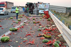 Incidente sull'A14. <span>Foto Stefano Massaro</span>