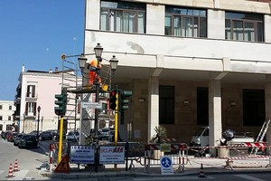 Comune di Barletta, lavori in corso. <span>Foto Luca Guerra</span>