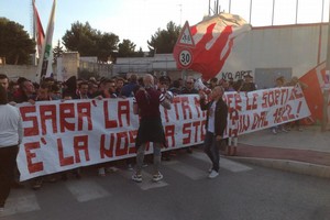 Manifestazione per il Barletta Calcio