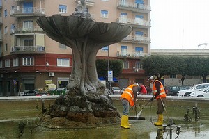 Fontana di piazza Conteduca, manutenzione
