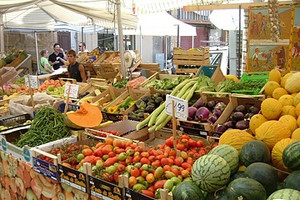 Mercato frutta verdura