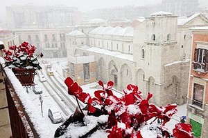 Neve su corso Vittorio Emanuele