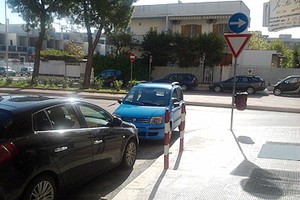 Parcheggio ostruito