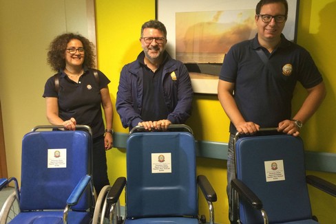 Donate tre sedie a rotelle dall'Unitalsi