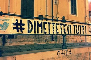 Striscione Casa Pound