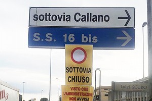 Sottovia Callano chiuso