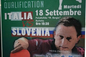 Tennistavolo, presentazione di Italia-Slovenia