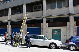 Vigili del Fuoco con scala