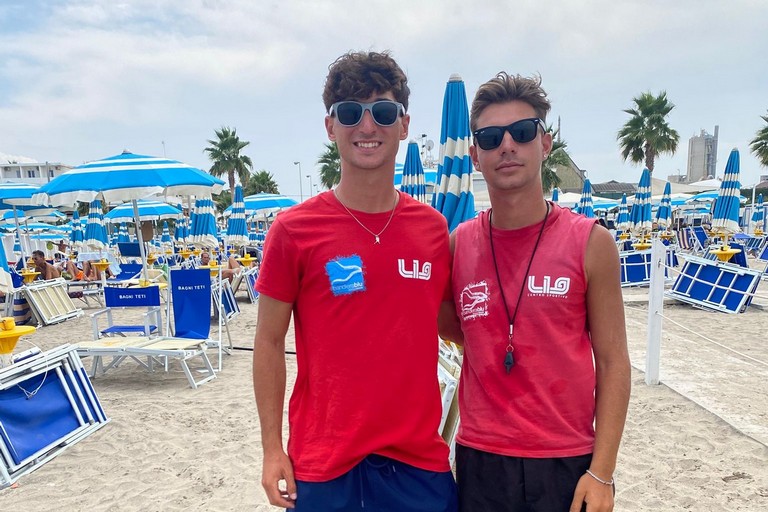 Riefolo Nicola jr e Daniele Divvicaro bagnini Angeli del Mare Rescue Italy da Barletta