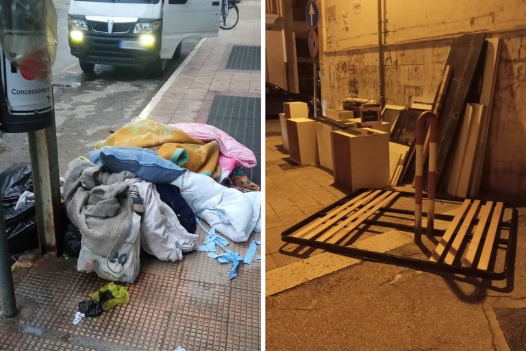 Abbandoni selvaggi di rifiuti a Barletta