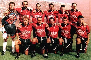 Photo Vintage Salernitana – Années 90 – Tirage Argentique 22x15cm – Farabola