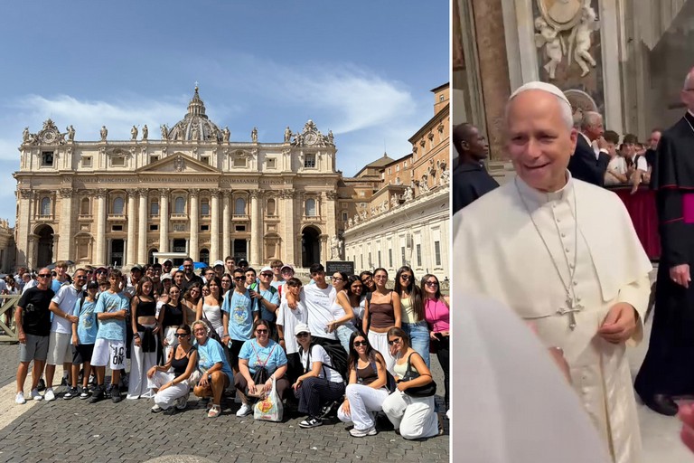 L’emozione dei ragazzi della parrocchia Santa Maria degli Angeli di Barletta nell'incontro con il Santo Padre