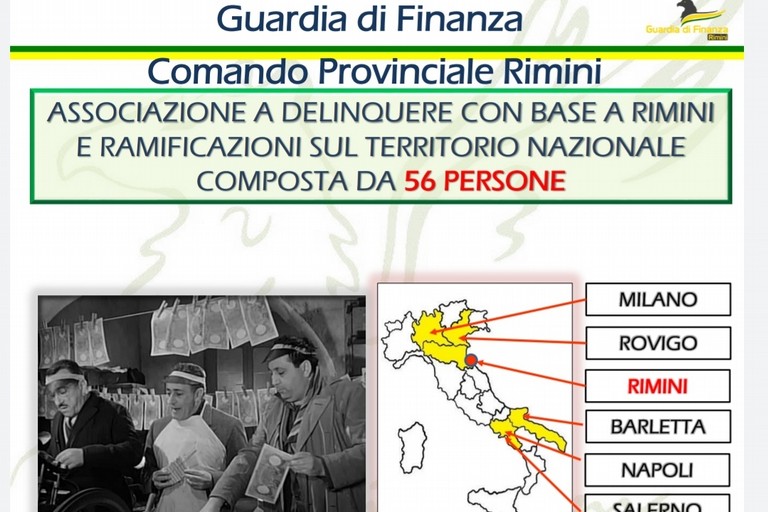 Operazione della Guardia di Finanza di Rimini