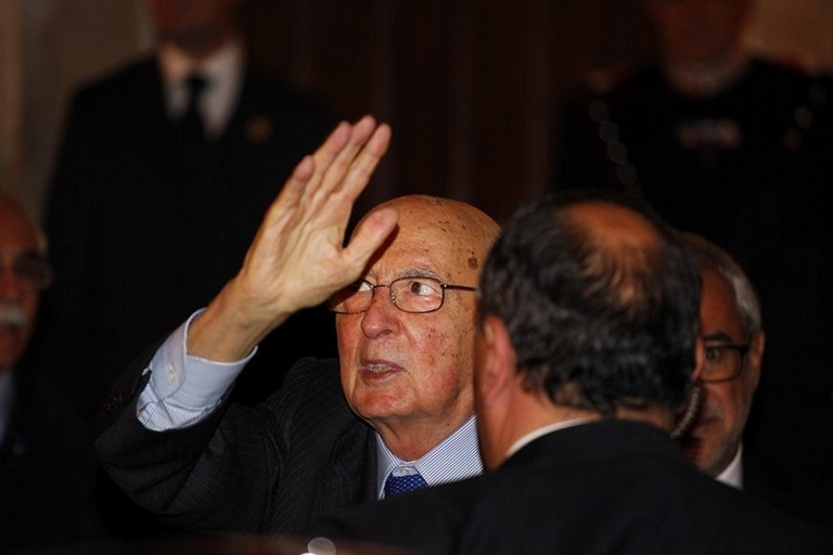 Giorgio Napolitano a Barletta. <span>Foto Mario Sculco</span>