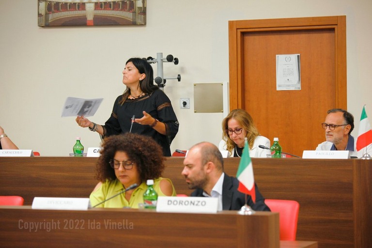 Consiglio comunale, opposizione. <span>Foto Ida Vinella</span>
