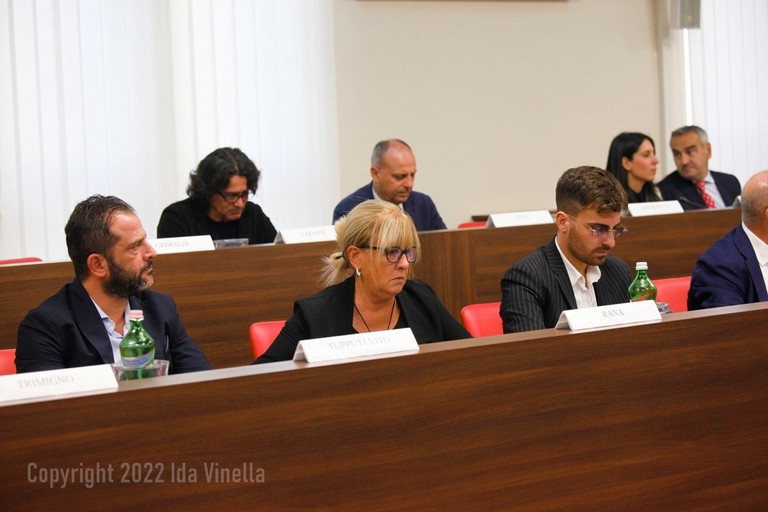 Consiglio comunale di Barletta: componenti della maggioranza. <span>Foto Ida Vinella</span>