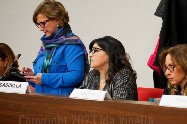 Scommegna e Cascella - Consiglio comunale del 20 febbraio 2023. <span>Foto Ida Vinella</span>