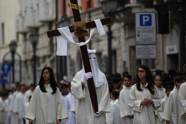 Processione Venerdì Santo. <span>Foto Mario Sculco</span>