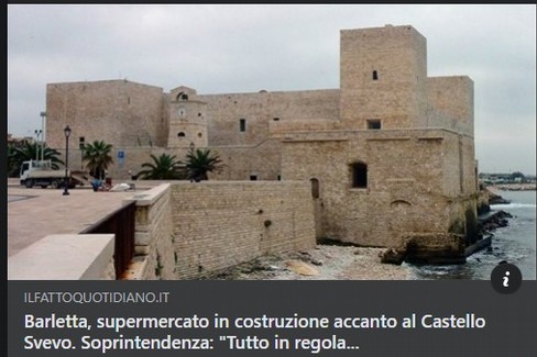 Il Fatto Quotidiano sbaglia foto del castello