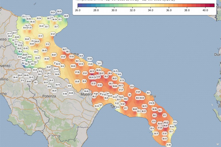 Temperature 24 giugno Temperature 24 giugno
