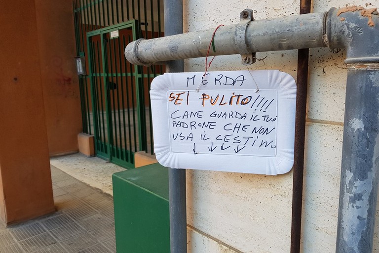 Via della Pace, troppe deiezioni canine sui marciapiedi