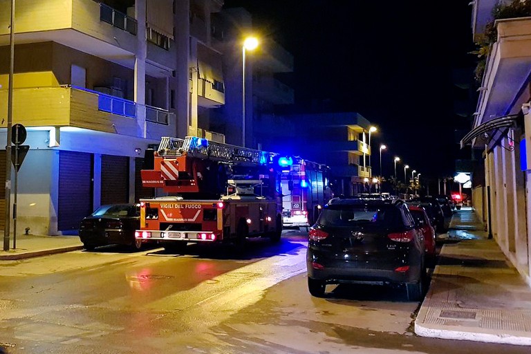Vigili del Fuoco in via Scommegna