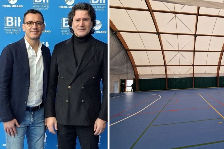 Tensostruttura di via dei Mandorli a Barletta